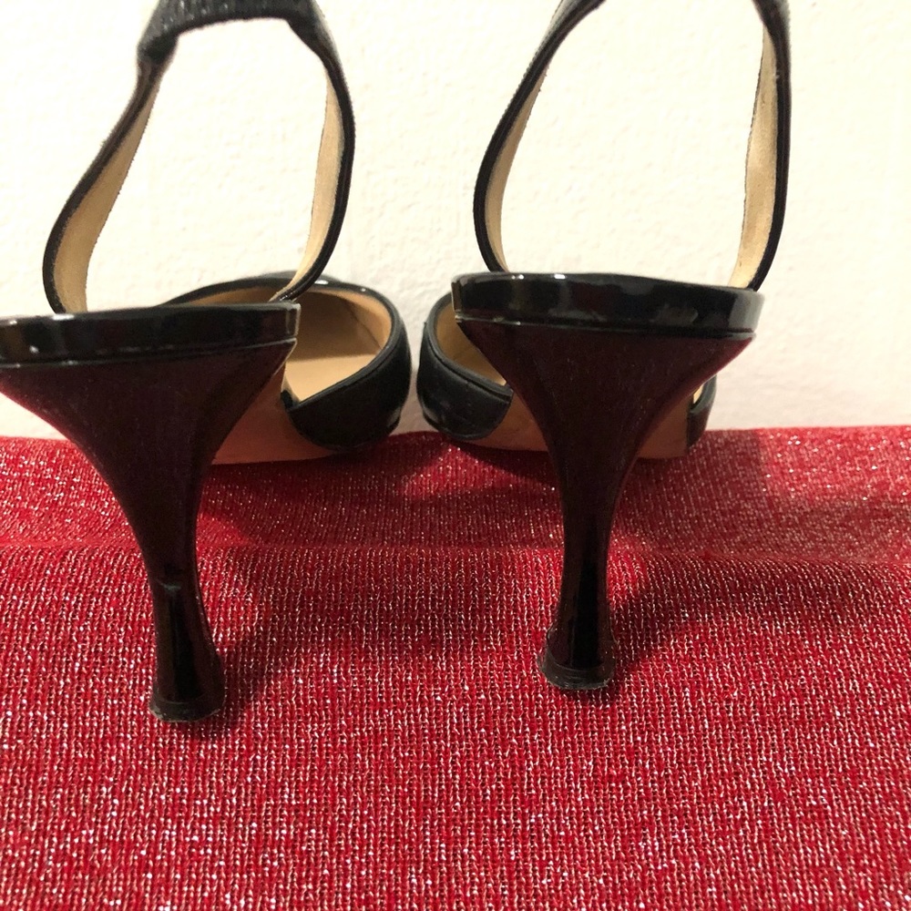 Authentic Manolo Blahnik quilted leather slingback heels. - Picture 6 of 17